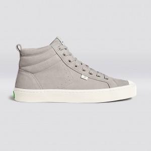 Cariuma High Top Suede OCA HIGH Damen Grau | 534-DAVTFI