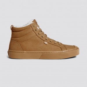 Cariuma High Top Suede Vegan OCA HIGH Damen All Camel | 143-KYRZVX