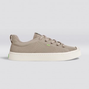 Cariuma Low Top Bamboo Weave Knit Vegan IBI Herren Beige | 905-IWKSNY