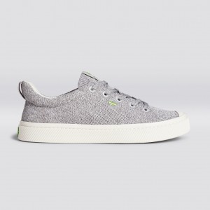 Cariuma Low Top Bamboo Weave Knit Vegan IBI Damen Hellgrau | 169-TSUWOH