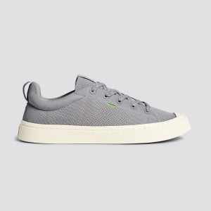 Cariuma Low Top Bamboo Weave Knit Vegan IBI Damen Hellgrau | 967-FTOZAQ