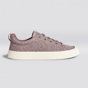 Cariuma Low Top Bamboo Weave Knit Vegan IBI Damen Stone Blush | 541-IZGSKV