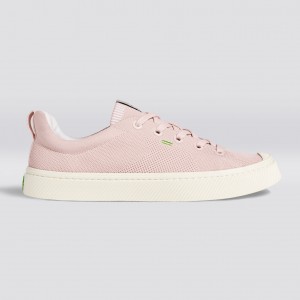 Cariuma Low Top Bamboo Weave Knit Vegan IBI Herren Rosa | 403-DLNRGM