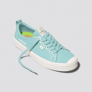 Cariuma Low Top Canvas OCA LOW Damen Blau | 067-ONEXRW