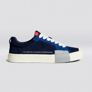 Cariuma Low Top Suede OCA LOW Damen Navy | 367-GLJXCR