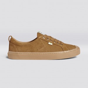 Cariuma Low Top Suede OCA LOW Herren All Camel | 758-OXMNLB