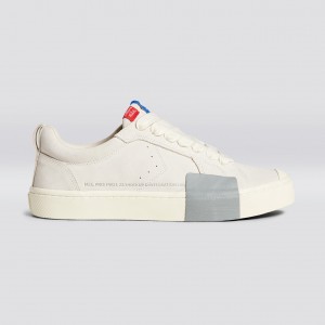 Cariuma Low Top Suede OCA LOW Herren Off-White Vintage | 762-FTXUKQ