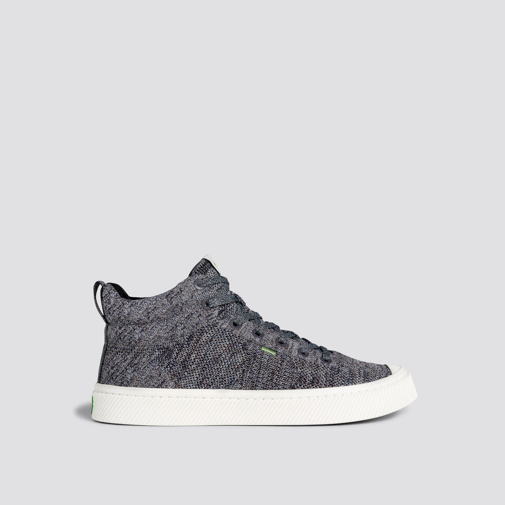 Cariuma High Top Bamboo Weave Knit Vegan IBI HIGH Damen Grau | 473-NSPEOD