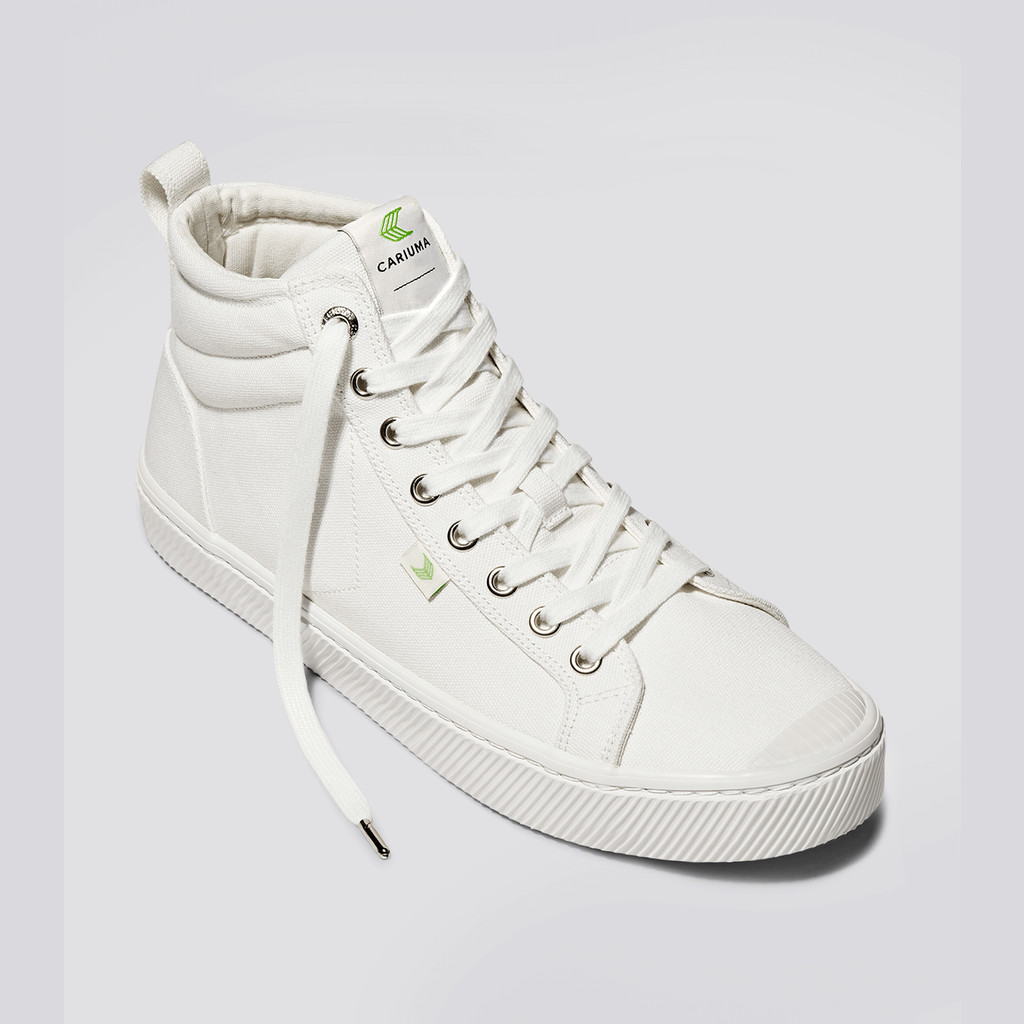 Cariuma High Top Canvas Vegan OCA HIGH Damen Off-White | 981-NRYUIW