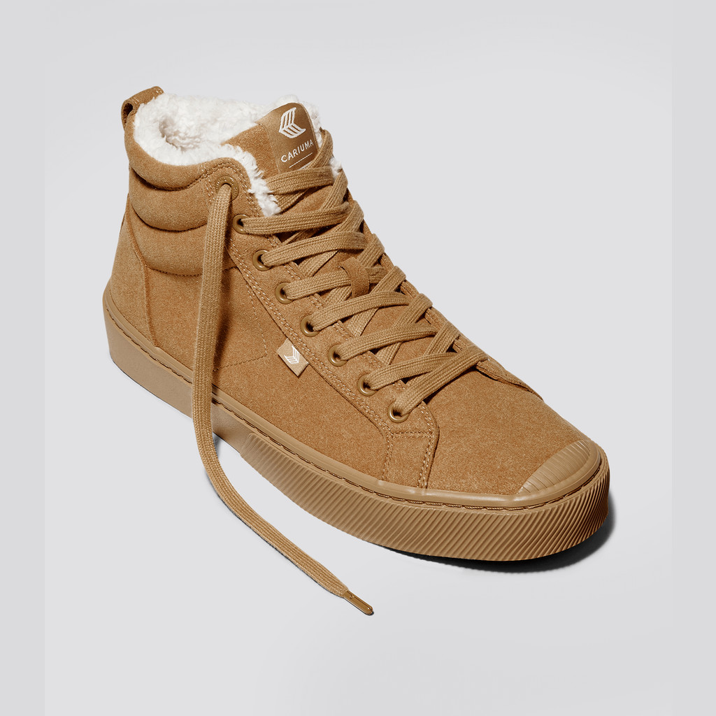 Cariuma High Top Suede Vegan OCA HIGH Damen All Camel | 143-KYRZVX