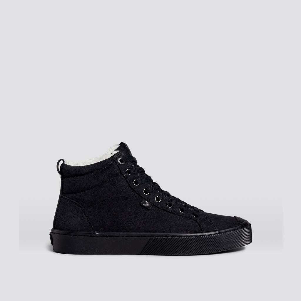 Cariuma High Top Suede Vegan OCA HIGH Damen Schwarz | 139-NZCVEG