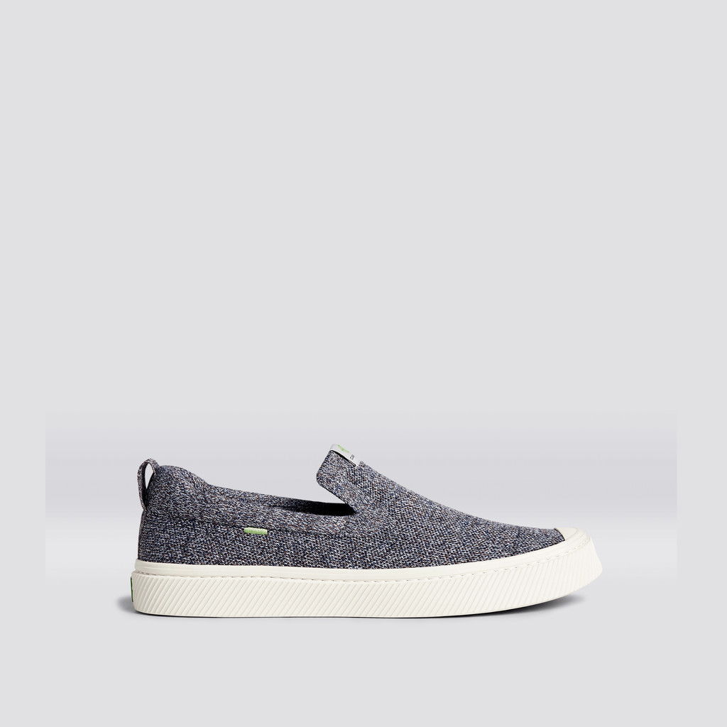 Cariuma Low Top Bamboo Weave Knit Vegan IBI Slip-On Herren Grau | 805-XKWRHU