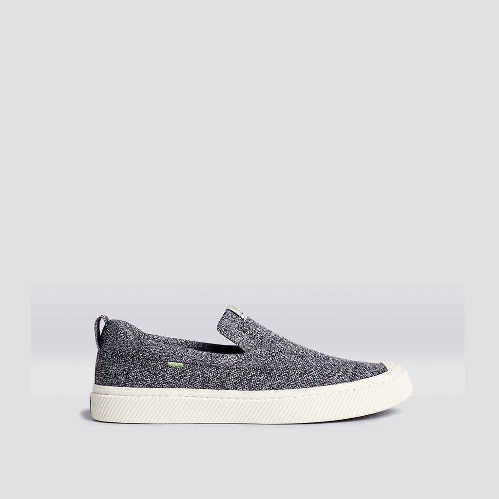 Cariuma Low Top Bamboo Weave Knit Vegan IBI Slip-On Damen Grau | 910-NMXBJV