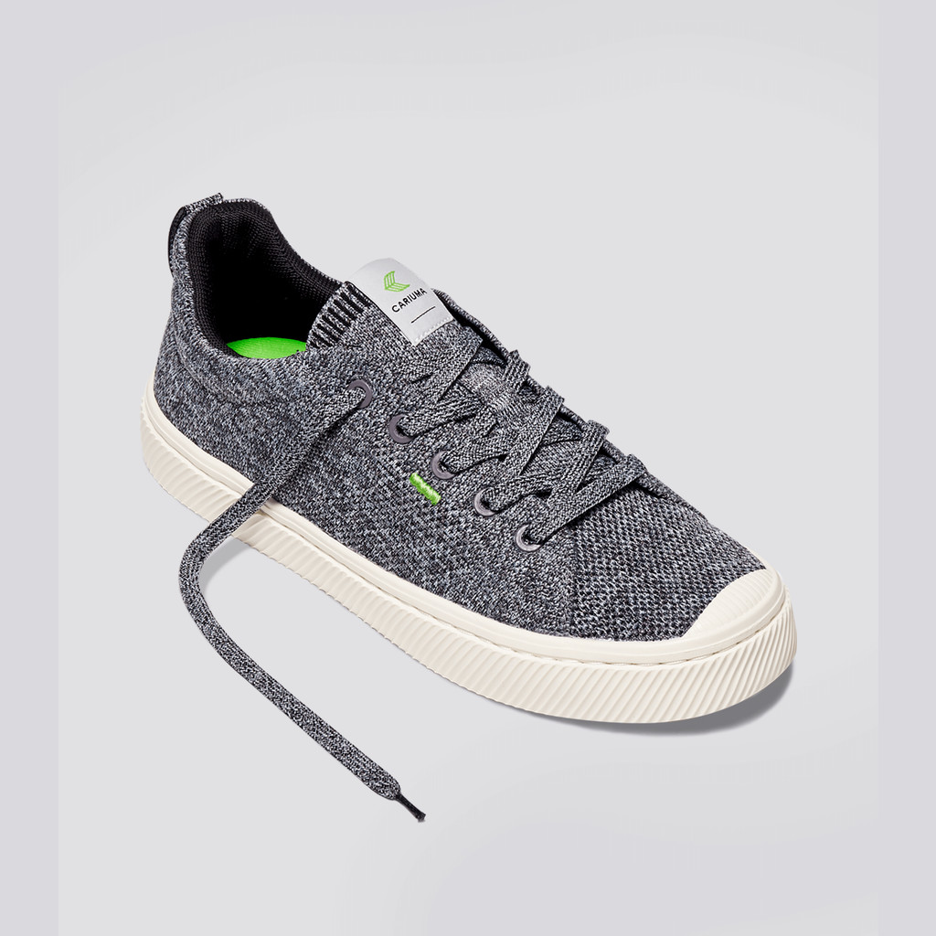 Cariuma Low Top Bamboo Weave Knit Vegan IBI Damen Grau | 718-IZCOEN