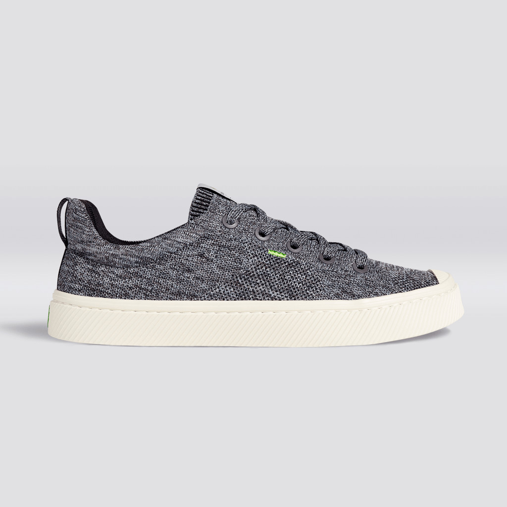 Cariuma Low Top Bamboo Weave Knit Vegan IBI Herren Grau | 457-UBNGTA