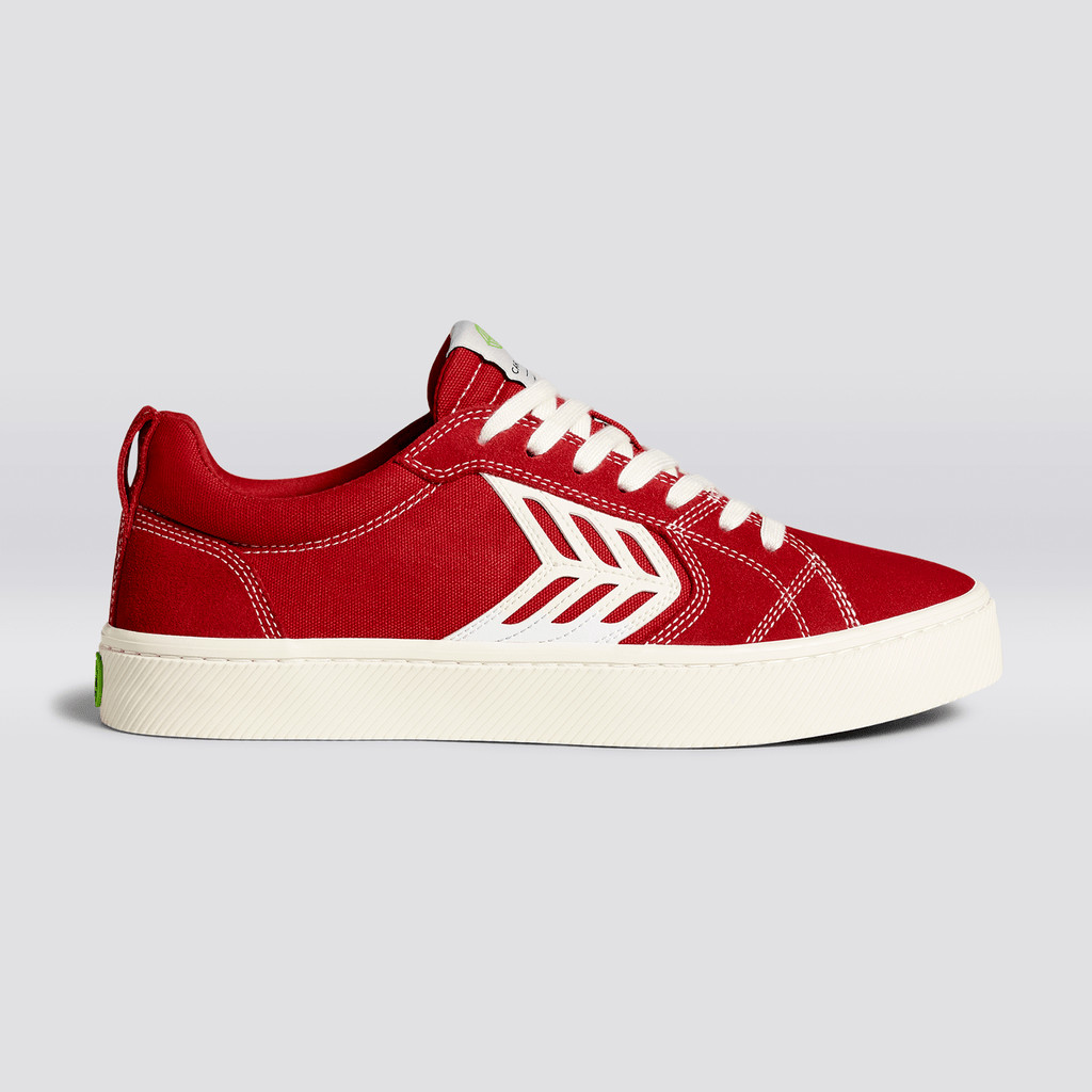 Cariuma Low Top Canvas Skate Vegan CATIBA PRO Damen Rot | 270-LNUKHM