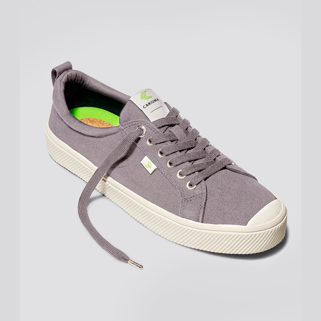 Cariuma Low Top Canvas Vegan OCA LOW Damen Grau | 803-WTFZQH