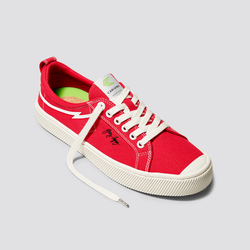 Cariuma Low Top Canvas Vegan OCA LOW Damen Rot | 031-QMENVX