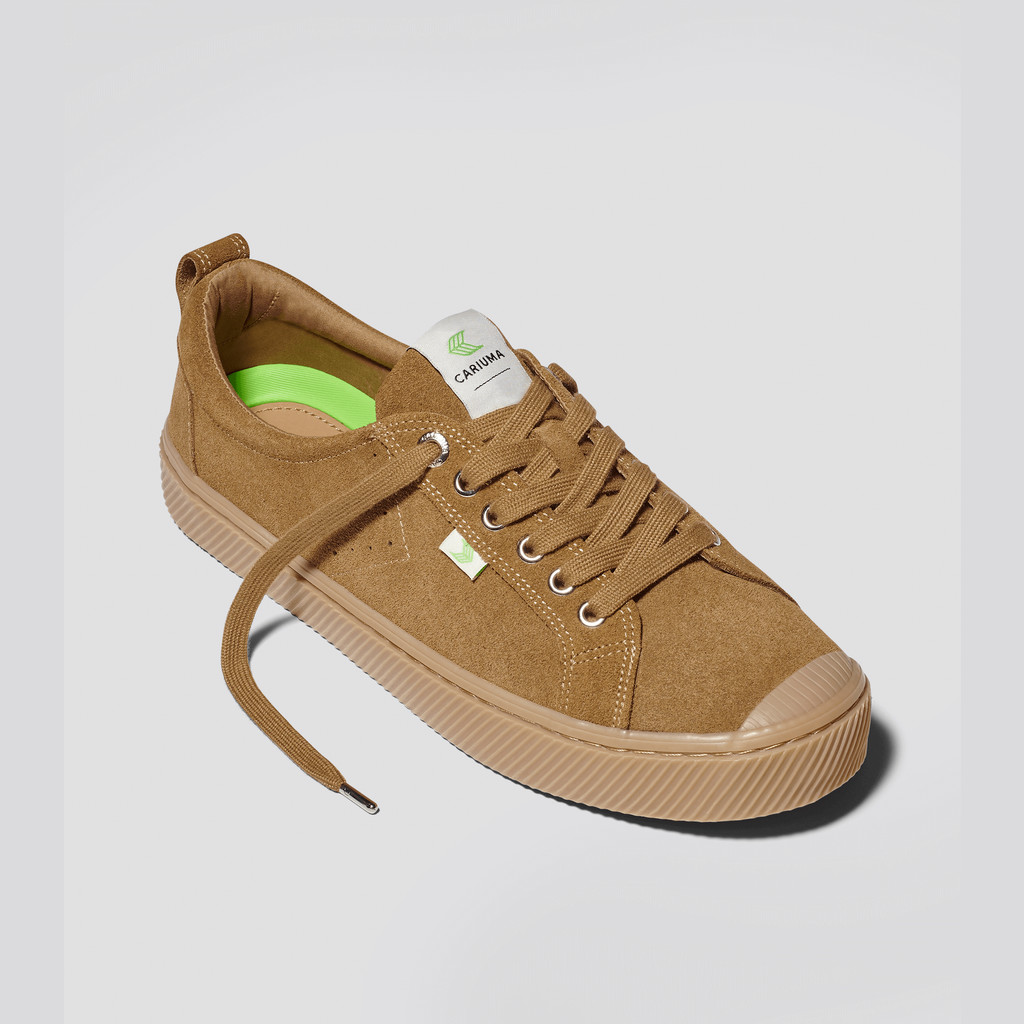 Cariuma Low Top Suede OCA LOW Damen All Camel | 462-QKITDJ