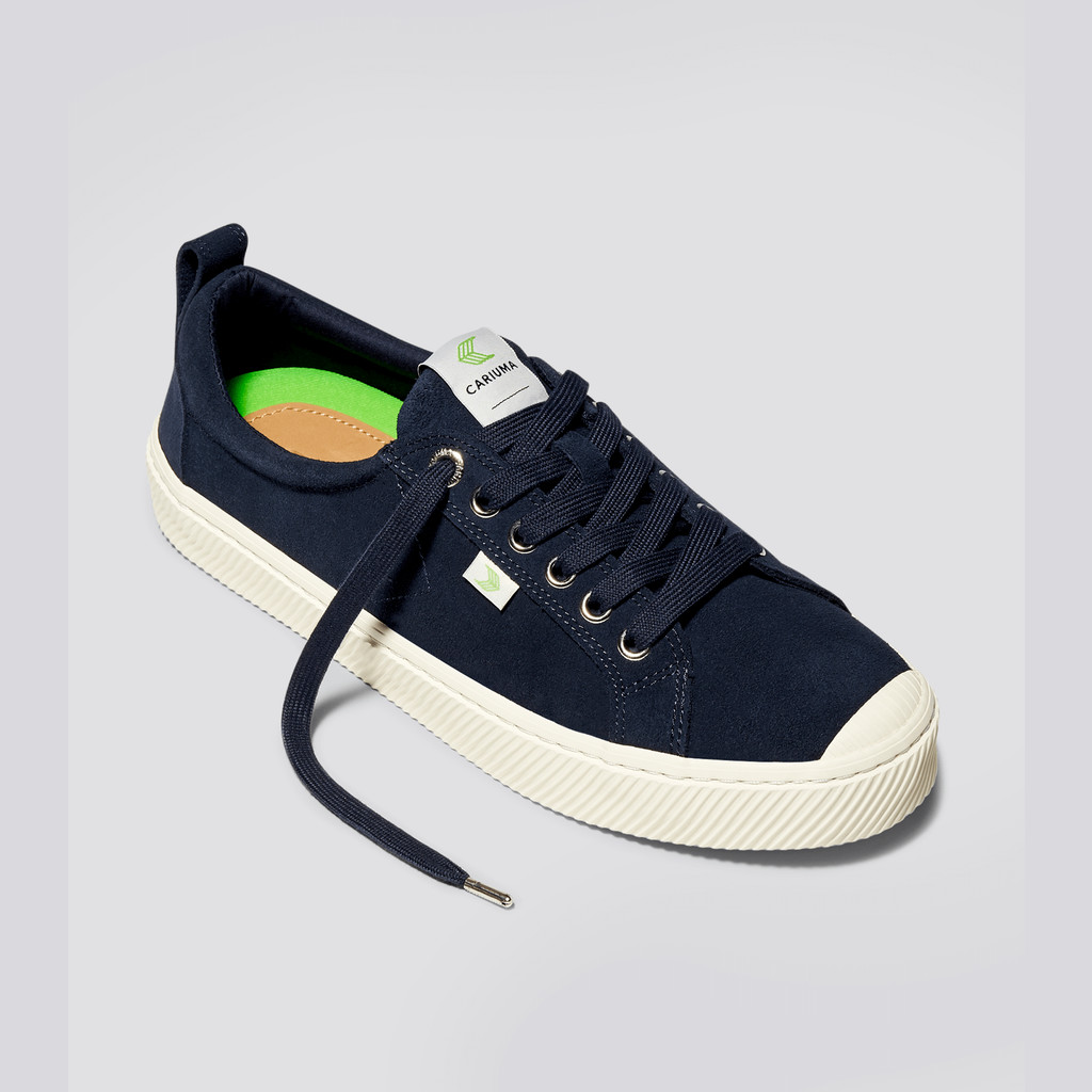 Cariuma Low Top Suede OCA LOW Damen Blau | 354-VWCEOA