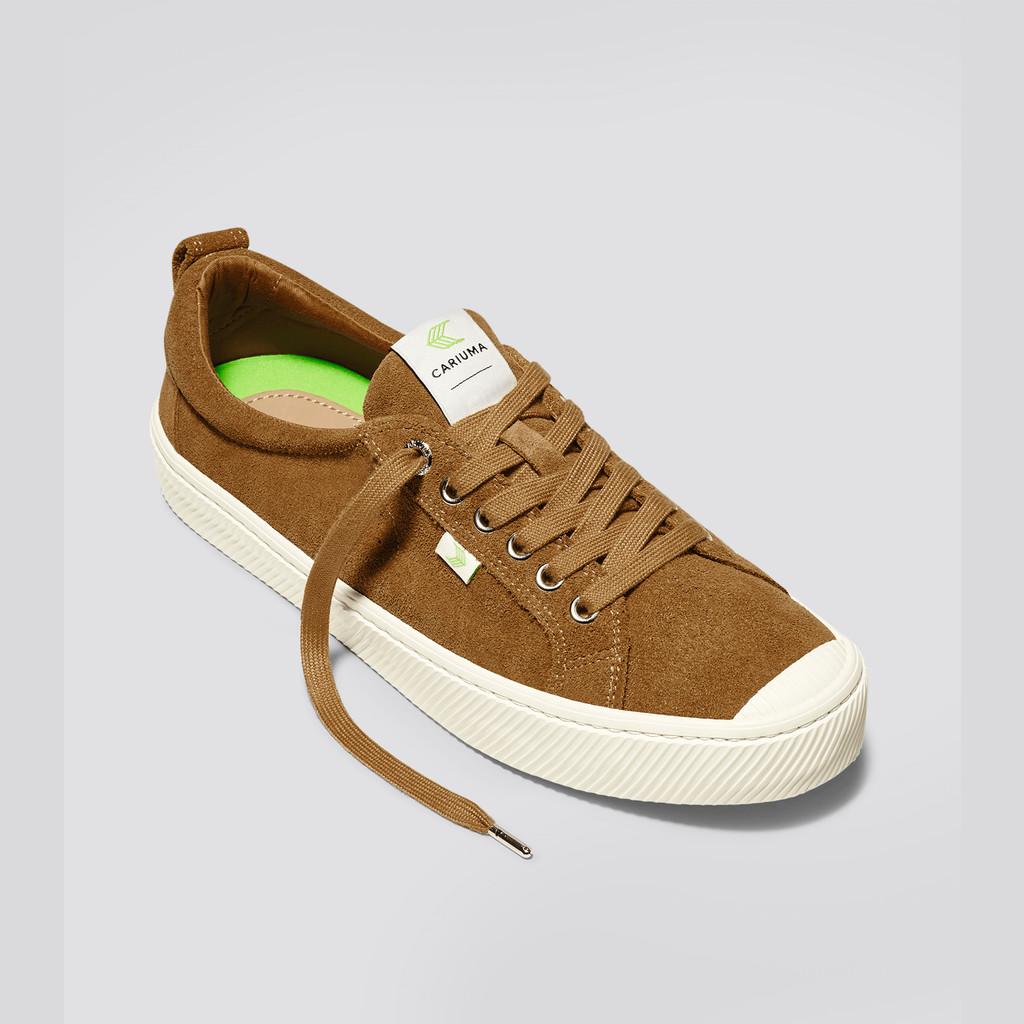 Cariuma Low Top Suede OCA LOW Damen Camel | 251-JBWSHG