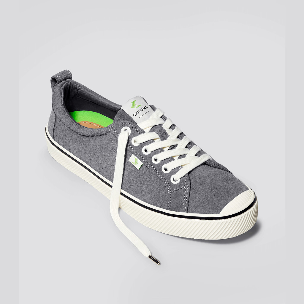 Cariuma Low Top Suede OCA LOW Damen Streifen Grau | 042-EHFTZD